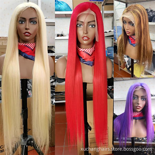 613color Blonde Virgin Human Hair Bundles Frontal wholesale